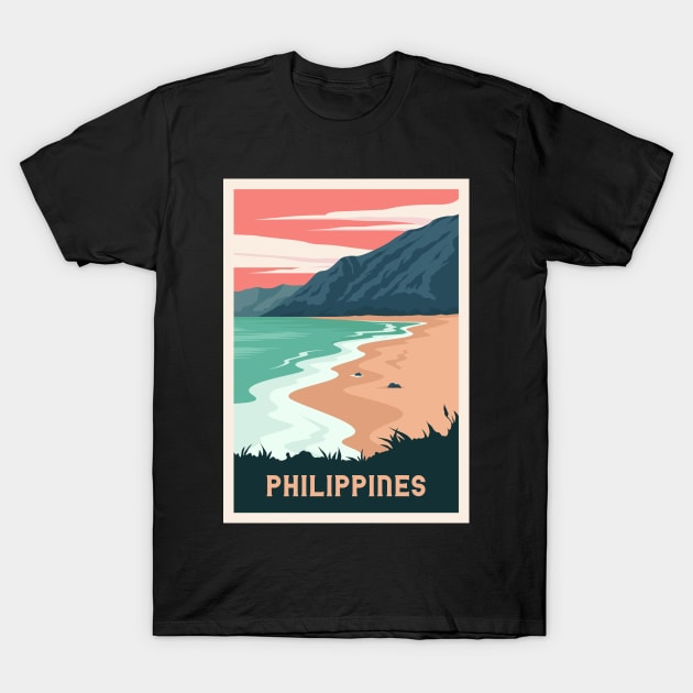 Philippines vacation poster T-Shirt by NeedsFulfilled